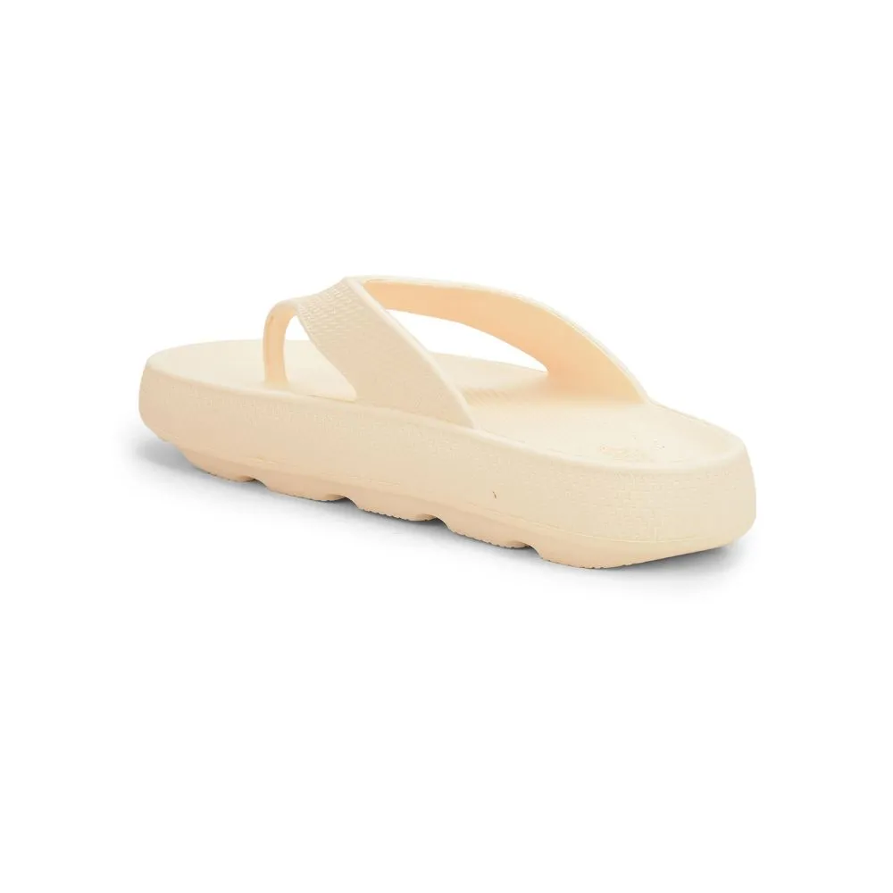 A-HA Casual Beige Flip Flop For Women COMFYWALK2 By Liberty