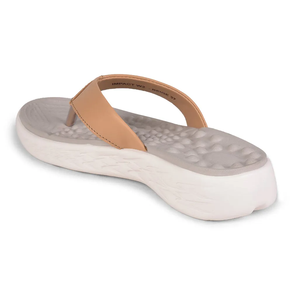 A-HA Casual Beige Slipper For Women IMPACT-W2 By Liberty