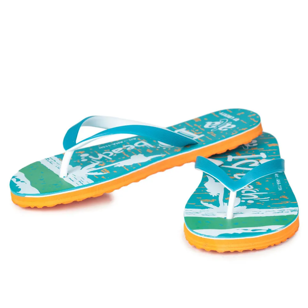 A-HA Casual Green Flip Flop For Women AHA-115N By Liberty