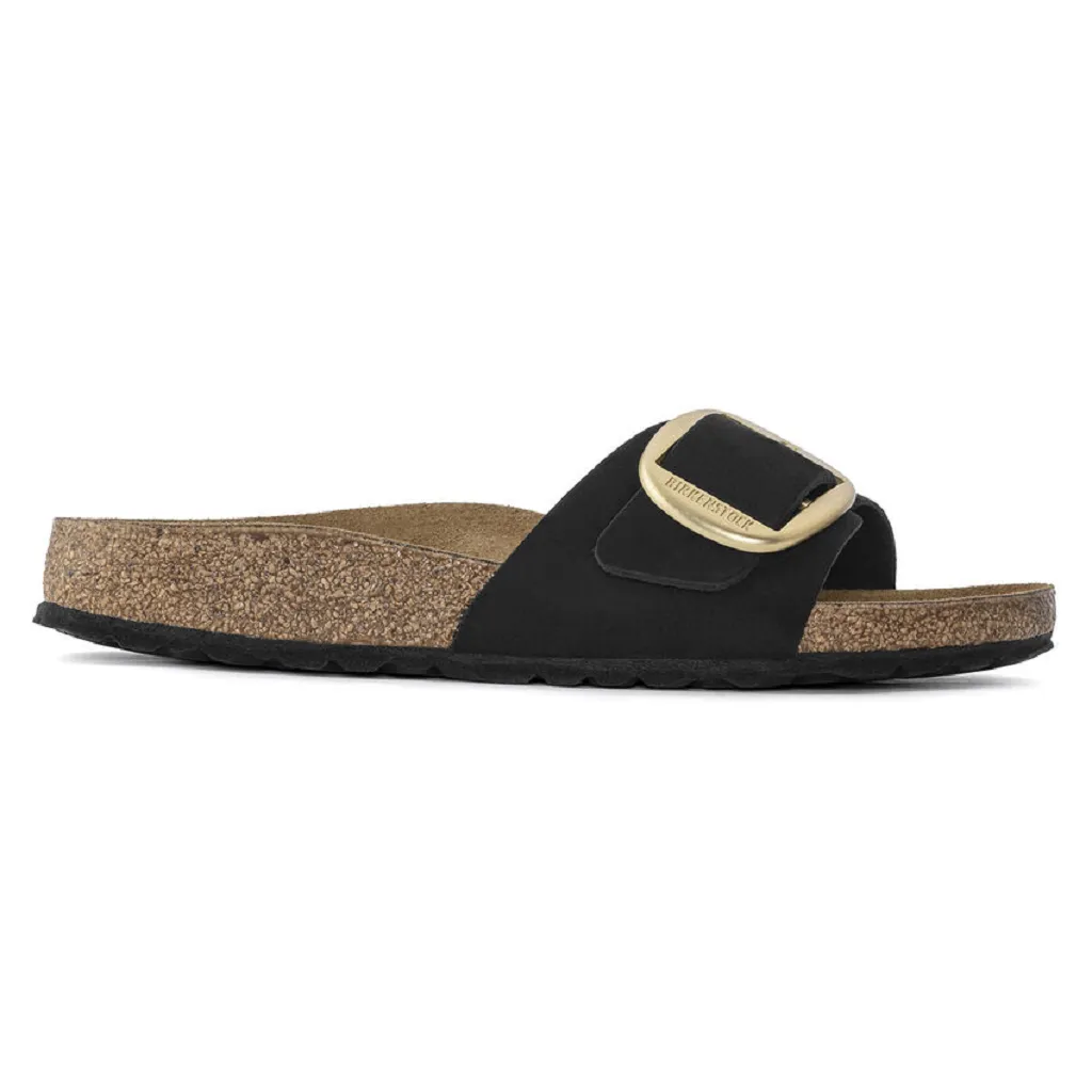 Birkenstock Women's Madrid Big Buckle Gold Sandal - Nubuck Leather