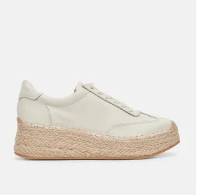 Dolce Vita Jaja Platform Sole Sneakers in White Leather