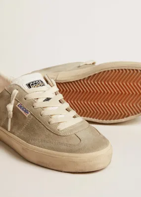 Golden Goose Soul-Star Suede Sneaker in Taupe