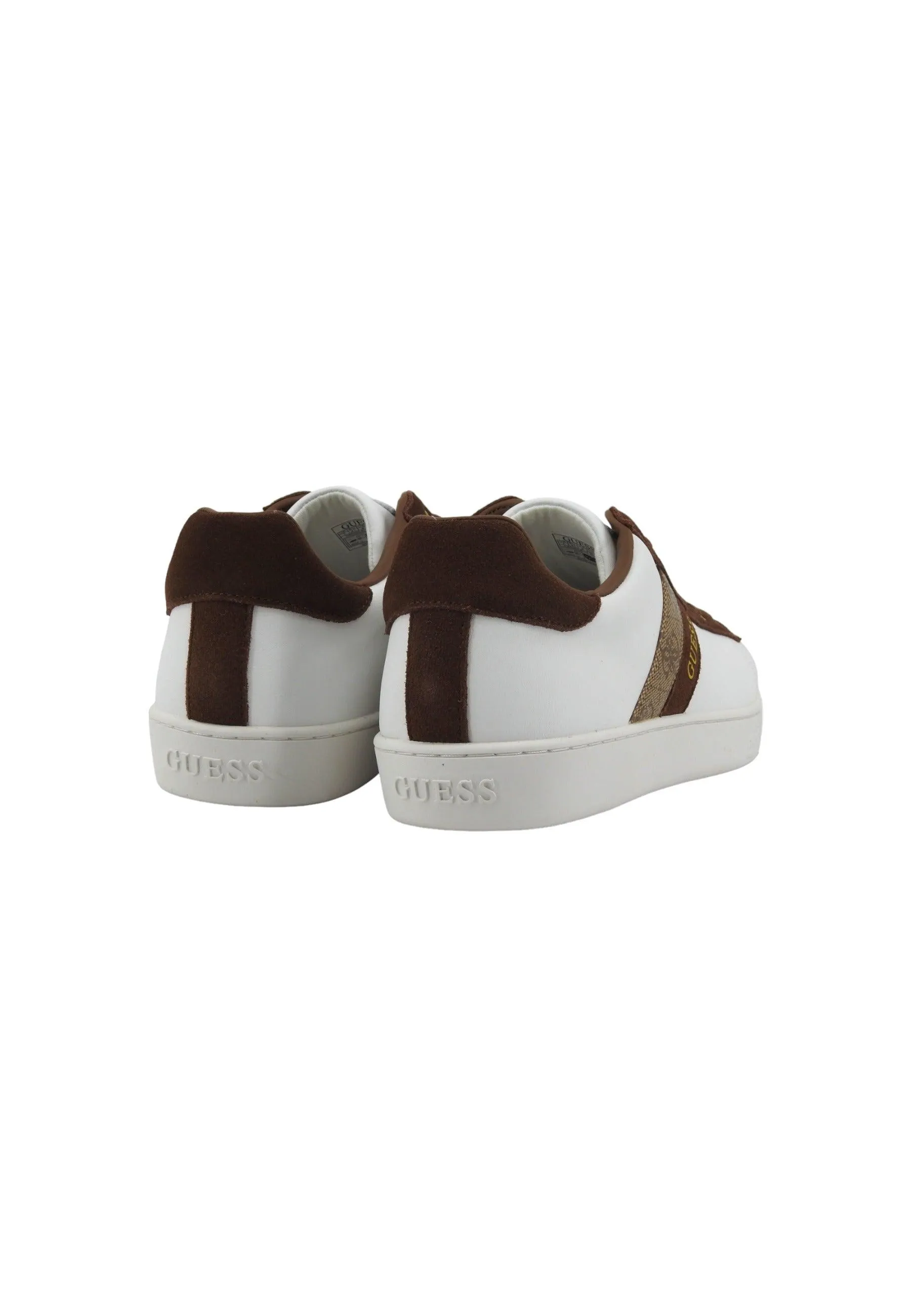 GUESS Sneaker Uomo White Beige Brown FMPNOILEL12