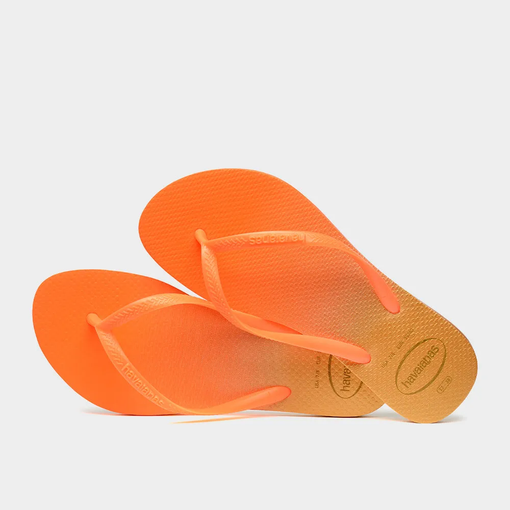 Havaianas Womens Slim Gradient Sandal Orange _ 183483 _ Orange