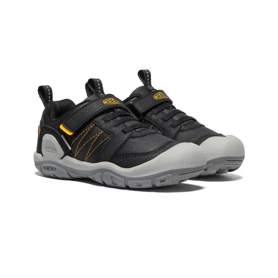 Little Kids' Knotch Peak Sneaker  |  Black/KEEN Yellow