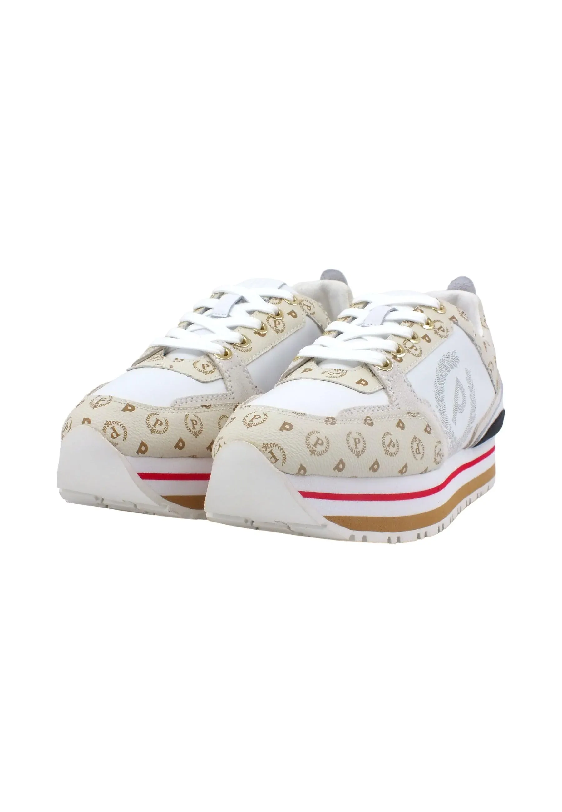 POLLINI Sneaker Donna Avorio Bianco TA15333G0GQ1011A