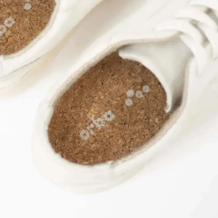 Sustainable vegan white sneaker by Orba