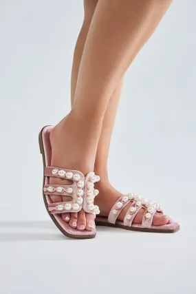 Tabitha Pearl Sandals - Pink