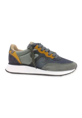 WUSHU Master Sport Sneaker Uomo M.Green Denim Scuro Senape MS173